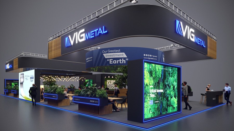 VIG Metal 土耳其维格金属 企业展台设计效果图 - 展示酷
